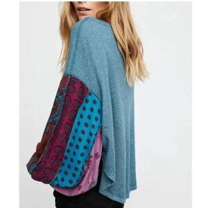 Free People Balloon Sleeve Blossom Thermal Top L